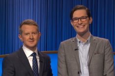 Ken Jennings poses with Troy Meyer