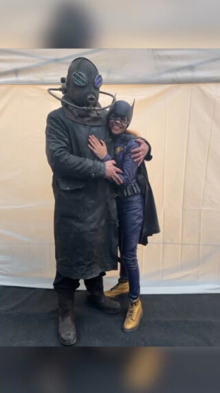 Leslie Grace as Batgirl with Brendand Fraser as Firefely