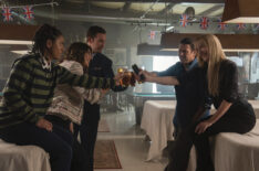 Aleyse Shannon, Gina Bellman, Noah Wyle, Christian Kane, and Beth Riesgraf in 'Leverage: Redemption'
