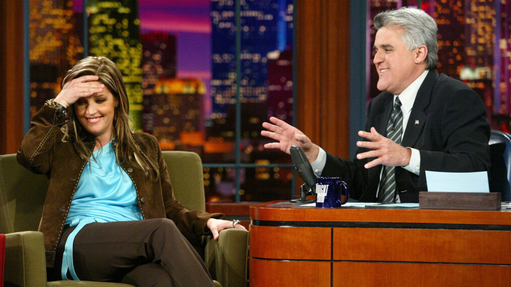 Lisa Marie Presley Appears on The Tonight Show with Jay Leno