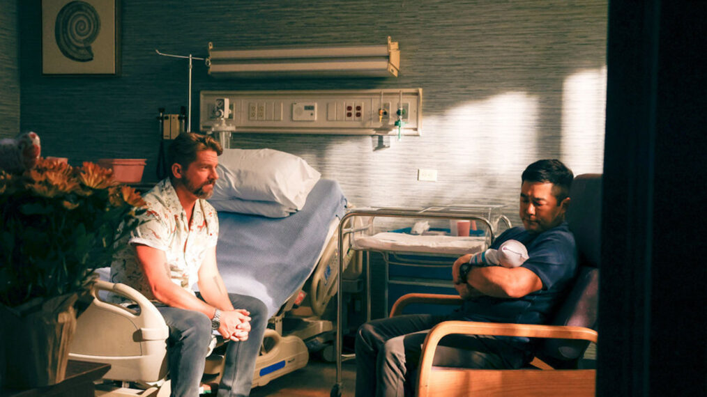 Zachary Knighton and Tim Kang in 'Magnum P.I.'