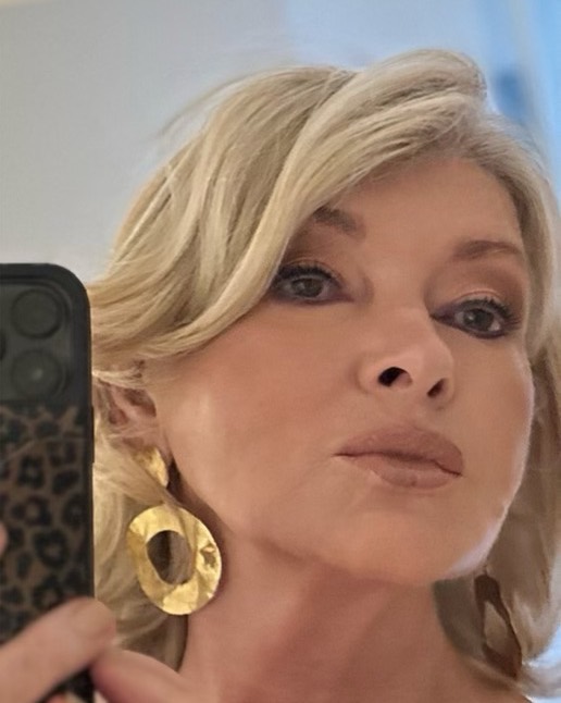 Martha Stewart selfie