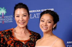 Michelle Yeoh and Stephanie Hsu at Palm Springs International Film Awards