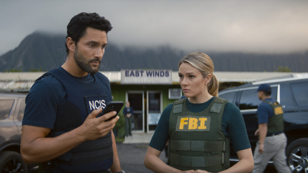 Noah Mills and Tori Anderson in 'NCIS: Hawai'i'