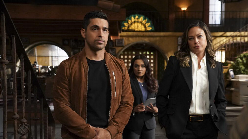 Wilmer Valderrama, Kavi Ramachandran Ladnier, and Vanessa Lachey in 'NCIS'-'Hawai'i'-'LA' Crossover