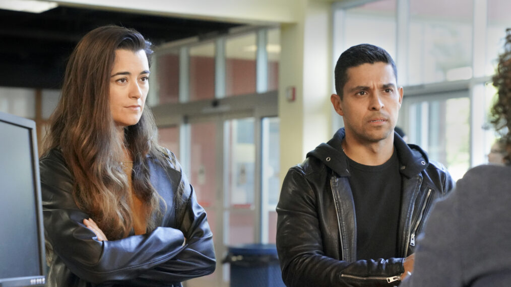 Cote de Pablo and Wilmer Valderrama in 'NCIS'