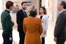 Conner Marx, Ryan Eggold, and Sandra Mae Frank in 'New Amsterdam'