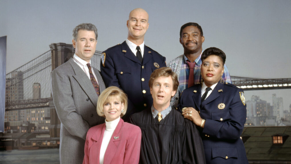 Night Court cast - John Larroquette, Markie Post, Richard Moll, Harry Anderson, Charlie Robinson