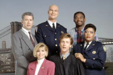 Night Court cast - John Larroquette, Markie Post, Richard Moll, Harry Anderson, Charlie Robinson