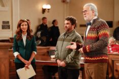 India de Beaufort and John Larroquette in 'Night Court'