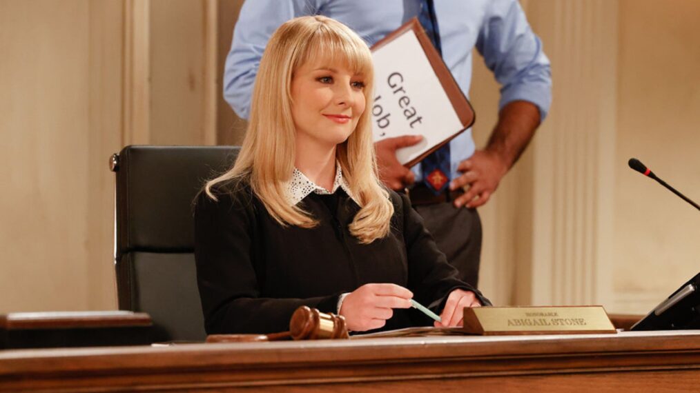 Melissa Rauch as Abby Stone in the pilot of 'Night Court'
