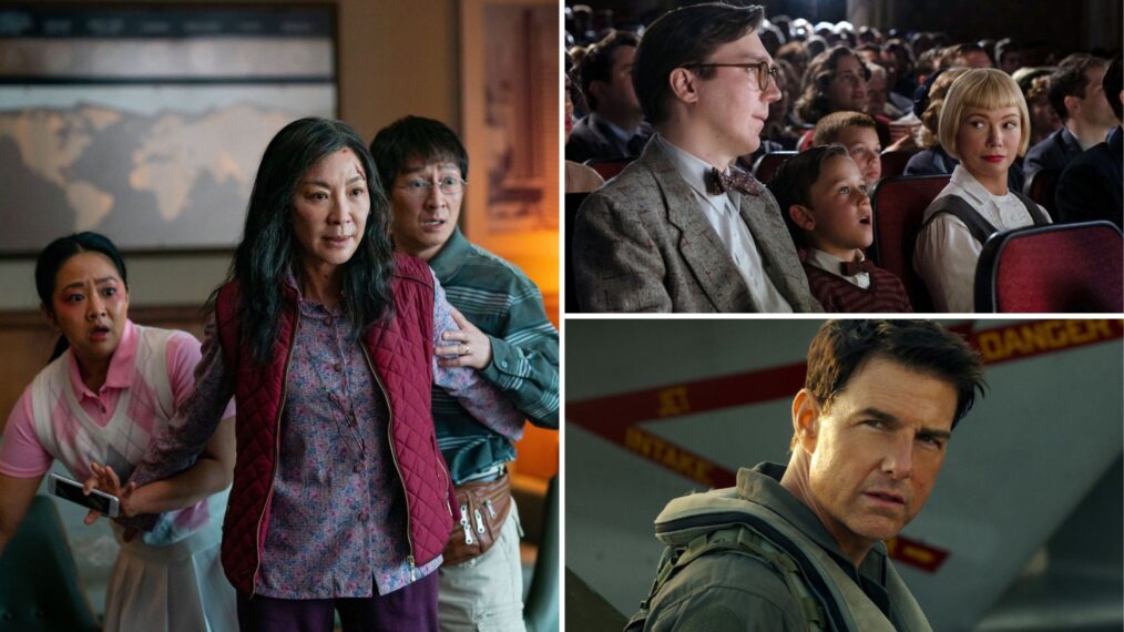 Oscars 2023 Best Picture nominees 'Everything Everywhere All at Once,' 'The Fabelmans,' and 'Top Gun: Maverick'