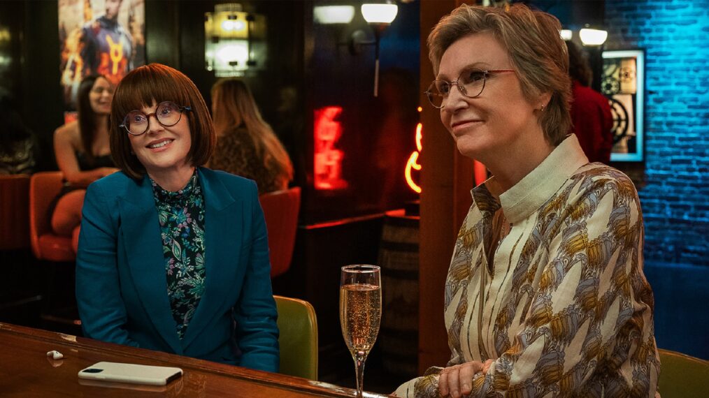 Megan Mullally and Jane Lynch in 'Party Down' Season 3