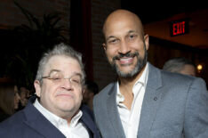 Patton Oswalt and Keegan-Michael Key attend the Netflix Golden Globe and Critics Choice Nominee Toast