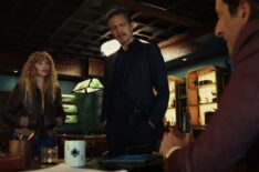 Natasha Lyonne, Benjamin Bratt, and Adrien Brody in 'Poker Face'