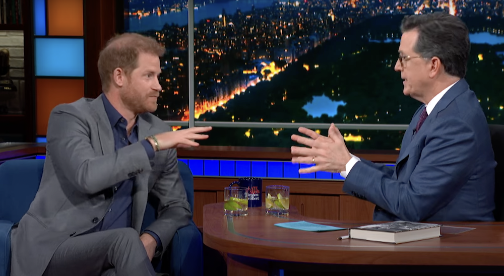 Prince Harry joins Colbert on late Show