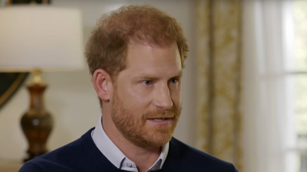 Prince Harry is interviewed for ITV