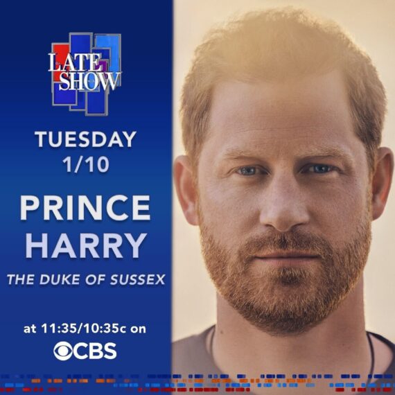 Prince Harry on The Late Show with Stephen Colbert