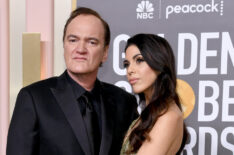Quentin Tarantino & Daniella Pick at 2023 Golden Globes