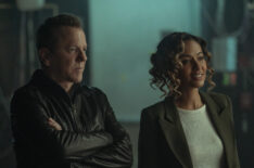 Kiefer Sutherland and Meta Golding in 'Rabbit Hole'