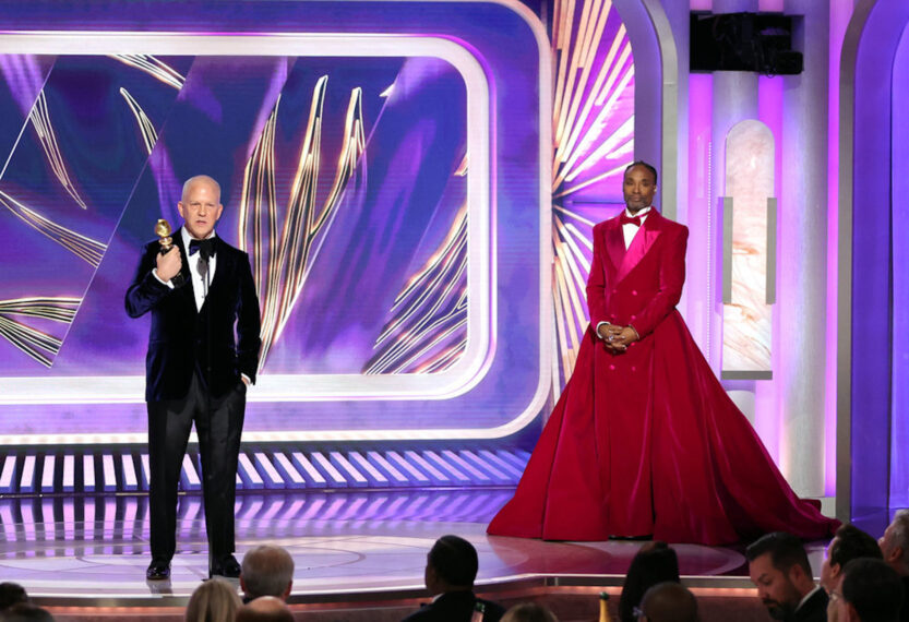 Ryan Murphy and Billy Porter at the 2023 Golden Globes