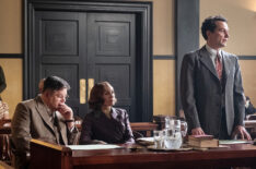 Sean Astin, Juliet Rylance & Matthew Rhys in 'Perry Mason' Season 2