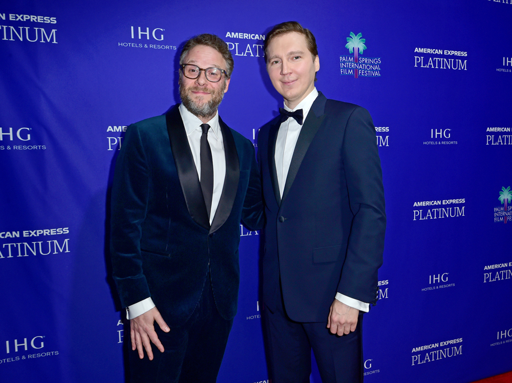 Seth Rogen and Paul Dano at Palm Springs International Film Awards  Red Carpet