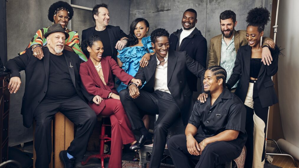 Walter Mosley, Michael Hyatt, Angela Lewis, Dave Andron, Gail Bean, Damson Idris, Amin Joseph, Carter Hudson, Isaiah John, and Devyn A. Tyler for 'Snowfall' at TCA