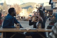 Jay Ellis and Alison Brie in 'Somebody I Used to Know'