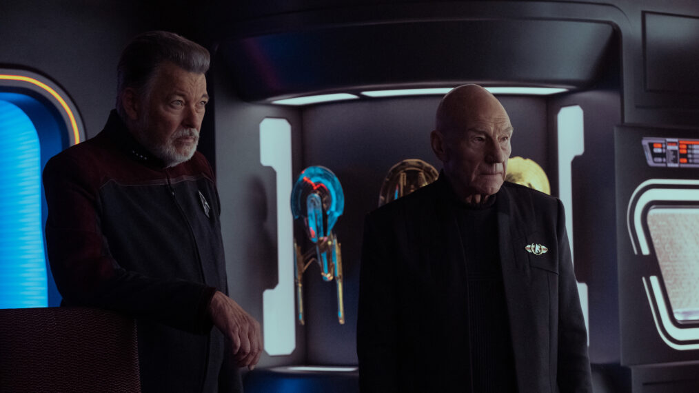 Jonathan Frakes as Riker and Patrick Stewart as Picard - 'Star Trek: Picard'