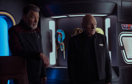 Jonathan Frakes as Riker and Patrick Stewart as Picard - 'Star Trek: Picard'