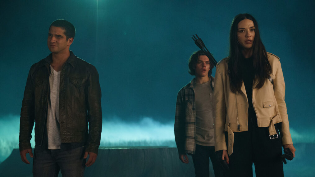 Tyler Posey, Vince Mattis, and Crystal Reed in 'Teen Wolf: The Movie'