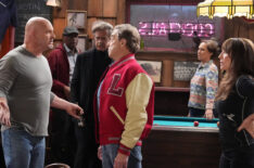 Eric Allan Kramer, John Goodman, and Katey Sagal in 'The Conners'