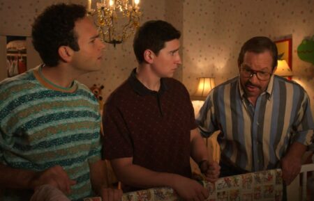 Troy Gentile, Sam Lerner, and Steve Guttenberg in 'The Goldbergs'