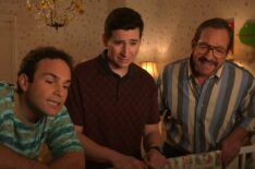 Troy Gentile, Sam Lerner, and Steve Guttenberg in 'The Goldbergs'