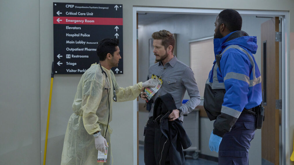 Manish Dayal and Matt Czuchry in 'The Resident'