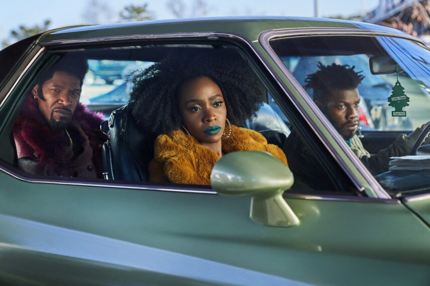 Jamie Foxx, Teyonah Parris, and John Boyega in 'They Cloned Tyrone'