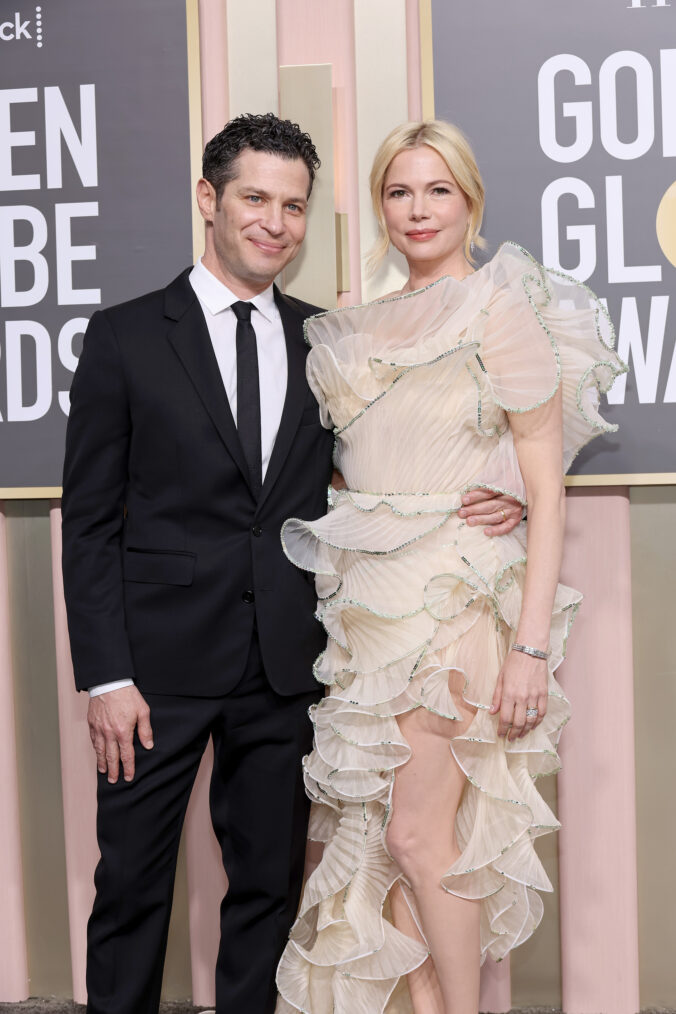 Thomas Kail & Michelle Williams at 2023 Golden Globes