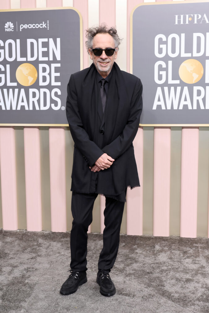 Tim Burton at 2023 Golden Globes
