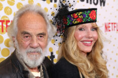 Tommy Chong and Shelby Chong attend 'That '90s Show' S1 premiere