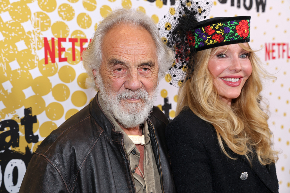Tommy Chong and Shelby Chong attend 'That '90s Show' S1 premiere