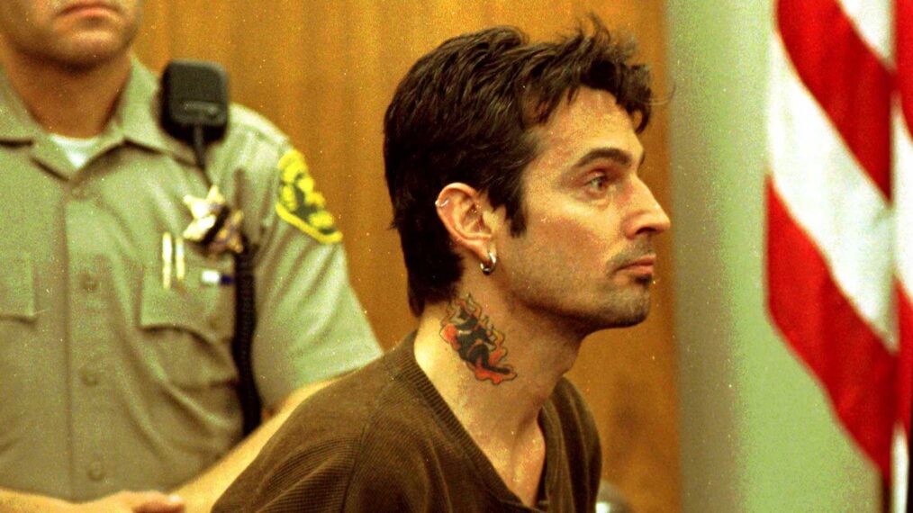 Tommy Lee circa 1998 at arraignment in California