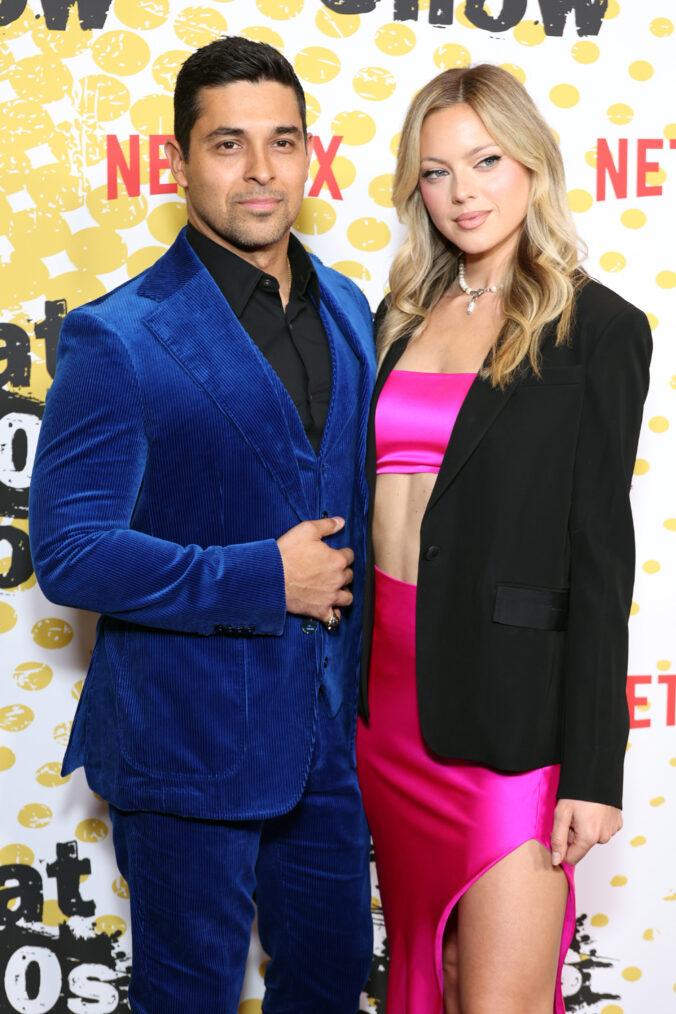 Wilmer Valderrama and Amanda Pacheco attend the Los Angeles special screening reception for Netflix's new series 'That '90s Show'