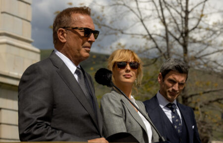 Kevin Costner, Kelly Reilly, and Wes Bentley in 'Yellowstone'