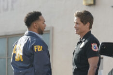 Rob Parks and Rob Lowe in '9-1-1: Lone Star'