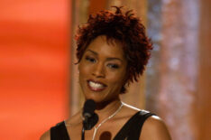 Angela Bassett accepts an award 4th Annual Family Television Awards in July 2002