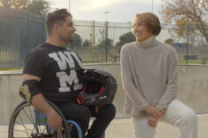 Aaron Fotheringham and correspondent Mary Carillo - 'Real Sports With Bryant Gumbel'