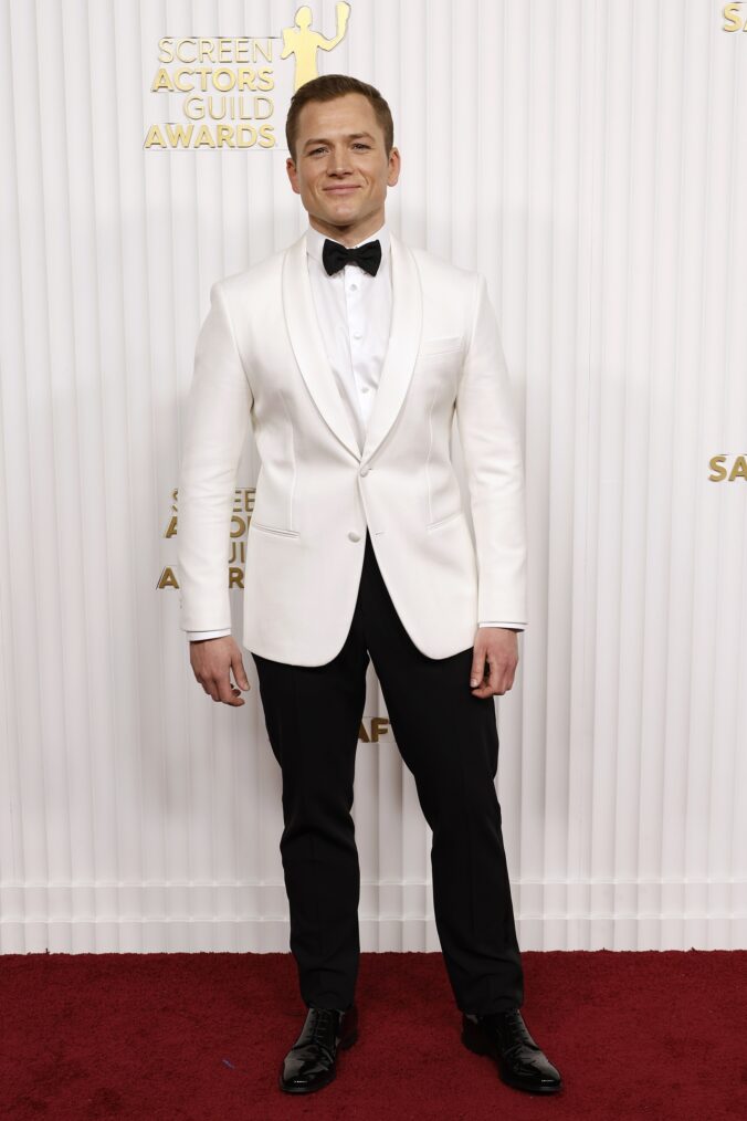 Taron Egerton at the 2023 SAG Awards