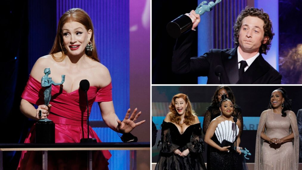 SAG Awards 2023 TV Winners Jessica Chastain, Jeremy Allen White, 'Abbott Elementary'