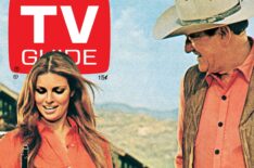 Raquel Welch & John Wayne on the cover of TV Guide Magazine's April 25 - May 1, 1970 issue